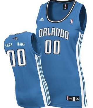 Womens Customized Orlando Magic Blue Jersey